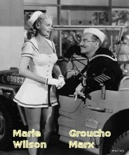 Marie Wilson and Groucho Marx